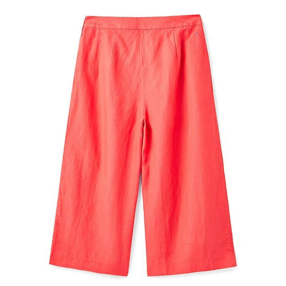 NWT Womens Size 10 Joules Alexi Crop Palazzo Wide-leg Pants in Bright Poppy - Picture 5 of 5